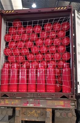 21KG LPG jeklenka s profesionalno zaščito pred prevozom